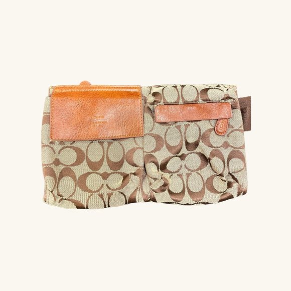 Coach Handbags - Coach Canvas & Leather Waist Purse; Fanny Pack; travel bag